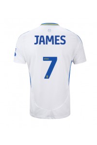 Fotbalové Dres Leeds United Daniel James #7 Domácí Oblečení 2024-25 Krátký Rukáv